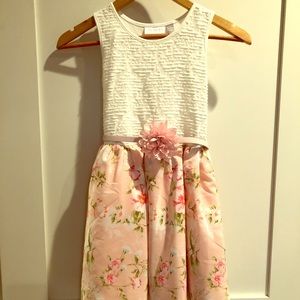 Children’s Place white and pink floral dress